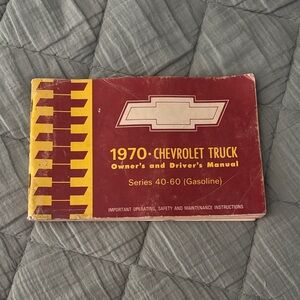 1970 Chevrolet Truck Owner's Manual